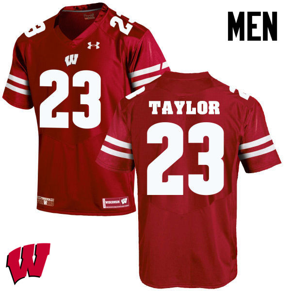 Men Winsconsin Badgers #23 Jonathan Taylor College Football Jerseys-Red - Click Image to Close